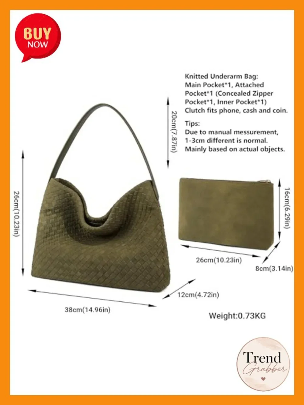 Vegan Leather Suede Woven Hobo Shoulder Bag Top Handle Tote Work Travel